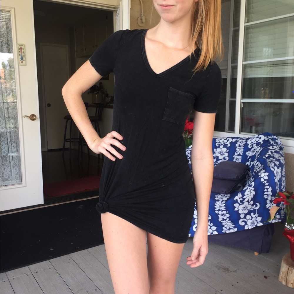 Velvet t shirt dress
